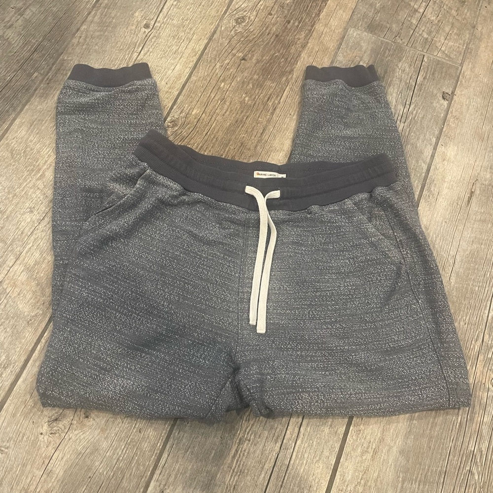 Marine Layer women’s Heather grey Drawstring Joggers